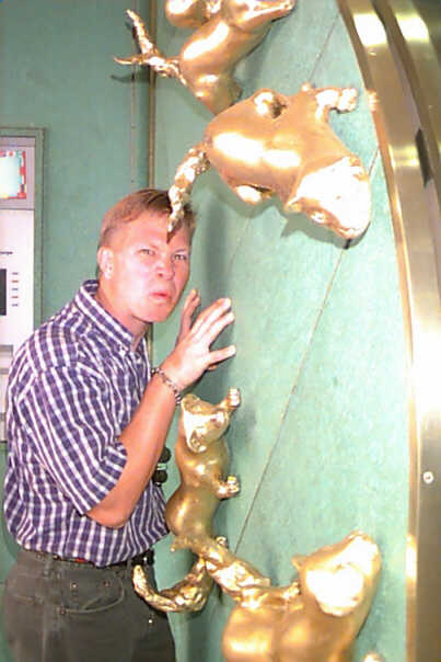 Andy at the Weasle Wall