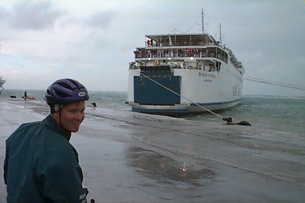 Fred debuts his fall rain ensemble