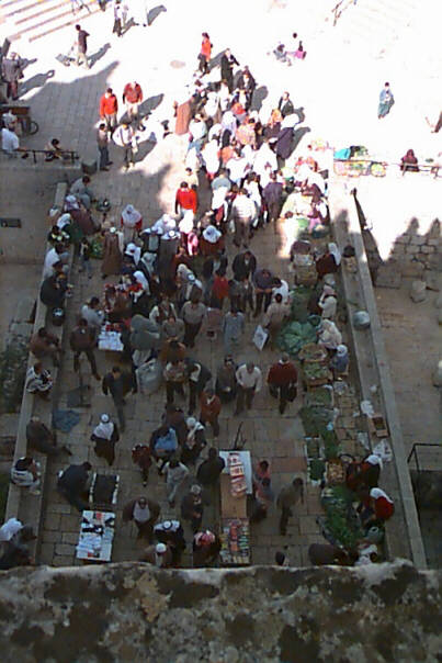 Muslims streaming in for Friday festivities...