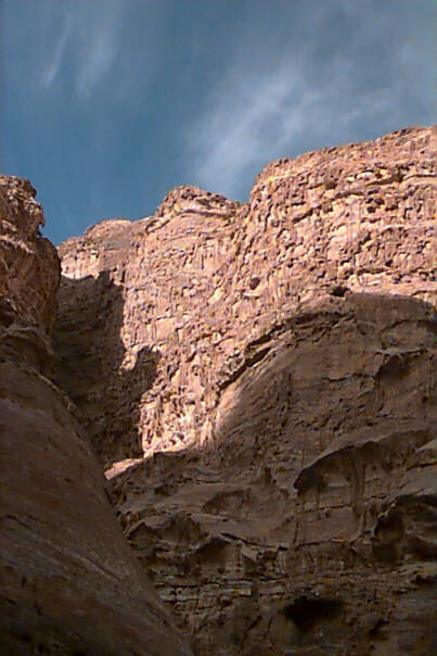 Petra cliffside