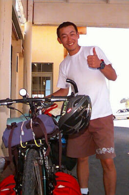 Samurai Cyclist Computin' in Ch-Ch