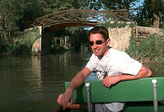 Passenger enjoying a tour of the Venise Verte