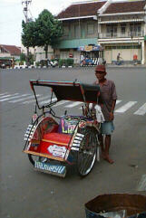 Colorful Cirebon becak