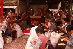 Funeral preparations near Wujin