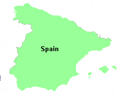 Spain and French Pyrenees route map